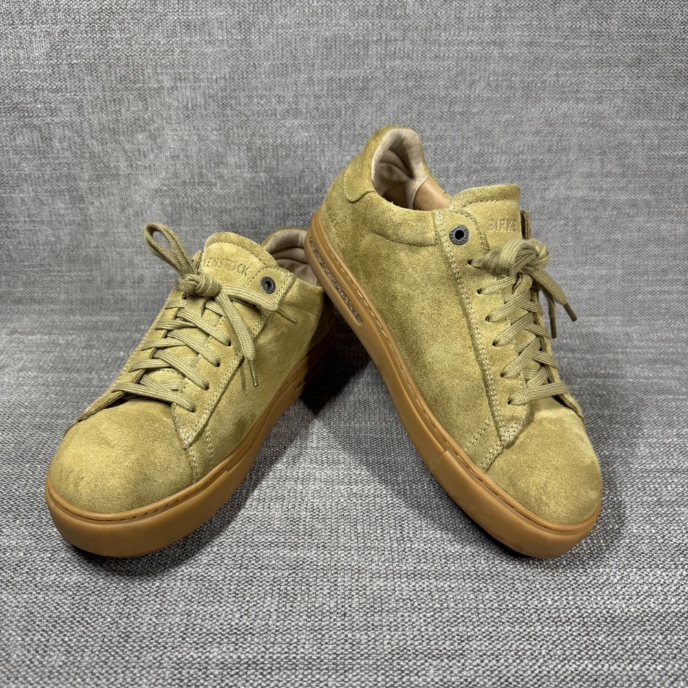 Birkenstock Bend Low Suede Sneakers Size 39 Womens 8 Mens 6 Green Earthy Granola